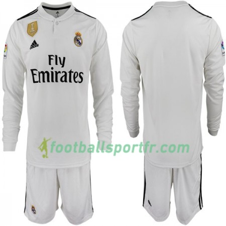 Tenue Real Madrid Enfant Domicile 2018-2019 Maillot de Foot ML